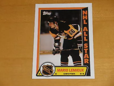 1989-90 Topps Hockey Stickers #3 Mario Lemieux B • $0.99