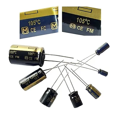 FC FM Panasonic (JAPAN) HiFi AUDIO Capacitors 1uF-1800uF 6.3V-100V -ref:x982 • £1.75