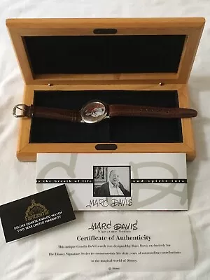 Disney Marc Davis - Cruella DeVil Villain Watch HAND SIGNED Box COA LE 291/5000 • $225