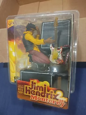 Jimi Hendrix 2 At Monterey Figure Flaming Stratocaster Amp & Stage Vintage 2004 • $125