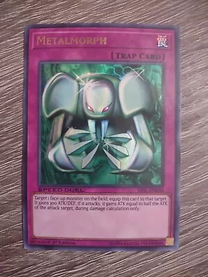 Yugioh Metalmorph SBSC-EN030 Ultra Rare 1st Ed Speed Duel LP • $0.99