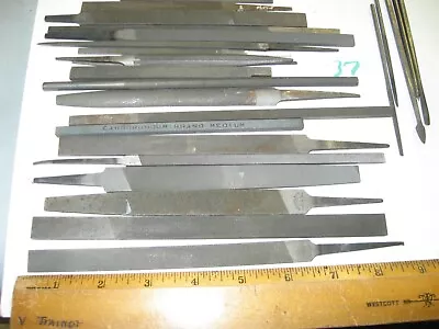 Lot Of 37VNTG  Small Machinist Files Many Sizes & Shapes Good Condition Read • $10.50