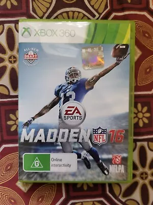 Madden NFL 16 (Xbox 360) Complete With Manual • $14.39