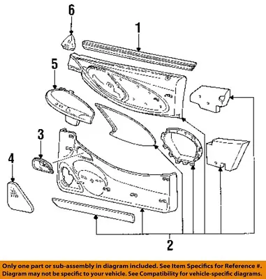 FORD OEM 94-00 Mustang Door-Switch Housing Left F7ZZ14527BA • $69.48