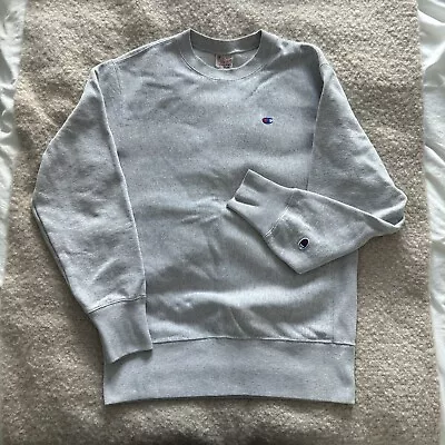 Champion Reverse Weave Crewneck Sweatshirt Grey Medium • £15