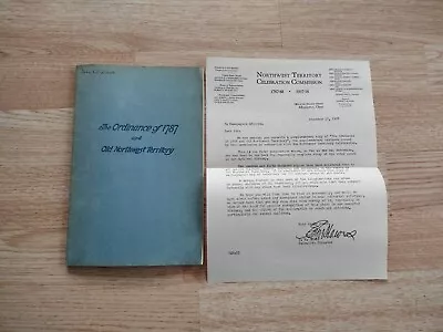 Vintage 1937 Northwest Territory Celebration Commission Letter And Textbook • $25