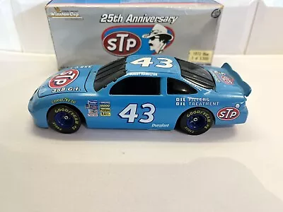 Bobby Hamilton STP 25TH Anniversary 1972 Blue 1:24 Black Window NASCAR Diecast • £14.99