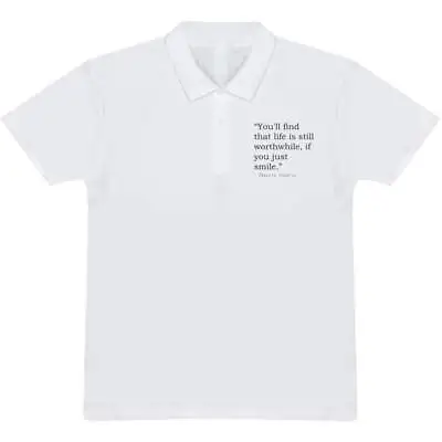 Charlie Chaplin Quote Adult Polo Shirt / T-Shirt (PL436675) • £12.99