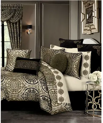 J QUEEN NEW YORK Terra Damask Reversible 4-Pc. Comforter Set - Queen NWT • $178.33