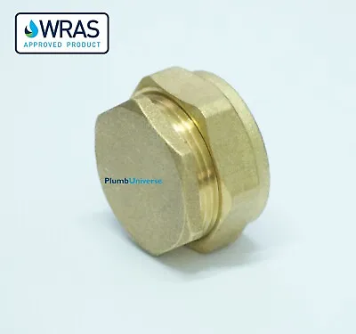 Brass Compression Stop End Cap End 8mm 10mm 12mm 15mm 22mm 28mm 35mm 42mm 54mm • £2.99
