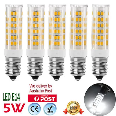 LED Light Bulbs For Salt Lamps / Selenite Lamps - SES E14 (Cool White 5W) New OZ • $12.95