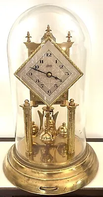 Schatz #49 Anniversary Clock Square W/ Glass Dome. Tested & Working • $89