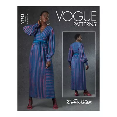 Vogue Sewing Pattern V1762 Zandra Rhodes Special Occasion Dress Size 16-24 UNCUT • $8.96