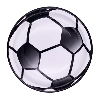 £3.28 • Buy 8pcs 18cm Quality Football Theme Birthday Party Disposable Tableware Paper Plate