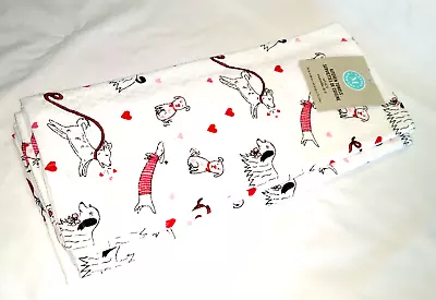 Martha Stewart Dogs Kitchen Towels Set Of 2 NEW 16 X 28 Valentine Dachsund • $15.99