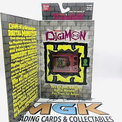 SEALED Digimon Version 1 Tamagotchi 1997 V-Pet V1 NEW BOX VER.1 USA Soild￼ RED • $999