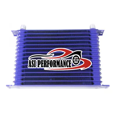 $84.95 • Buy Aluminum Racing Engine Transmission Oil Cooler 15Row 10AN Powder-Coated Oxidized