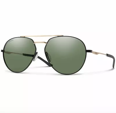 $54.99 • Buy SMITH OPTICS Westgate I46 L7 Sunglasses Matte Black Gold Frame Polarized Lenses