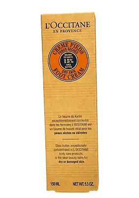 L'Occitane En Provence Dry Skin Foot Cream 150ml/5.3oz. New In Box • $24.95
