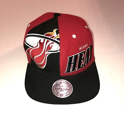 Rare Vintage Miami Heat NBA Basketball Snapback Hat Cap USA  Mitchell & Ness • £29.95