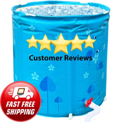 $69.99 • Buy Ice Bath Tub For Athletes Portable Foldable Bathtub Maintain Temperature 70 Gals