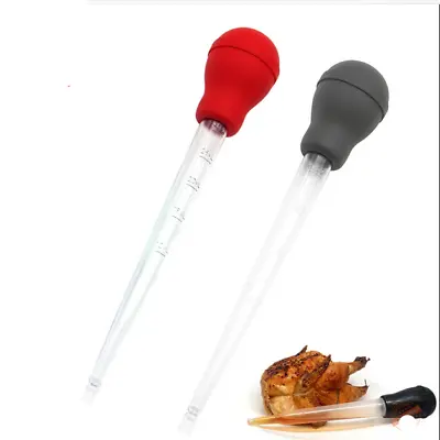 2 X Turkey Baster Cooking BBQ Meat Flavour Food Basting Measuring Tube For Xmas • £6.49