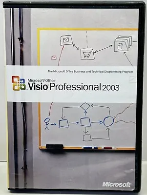 Microsoft Office Visio Professional 2003 Full Version W/Key Verified Working! • $26.99