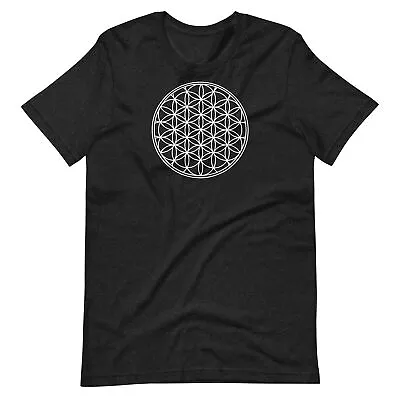 Flower Of Life Sacred Geometry Unisex T-Shirt - Bella • $24.99