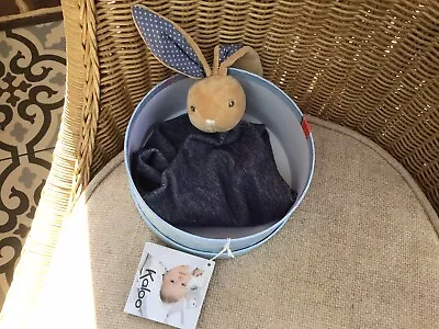 Kaloo Blue Denim Bunny Rabbit Comforter~new In Box With Tags! • £7.95