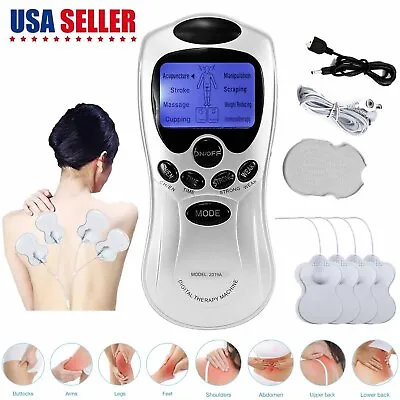 Electric Pulse Massager Pain Relief LED Unit Therapy Muscle Stimulator Machine • $9.99