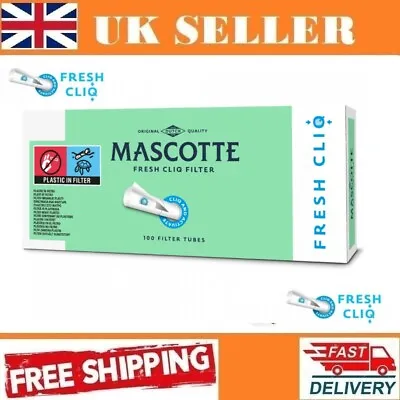 £9.99 • Buy 2000 Mascotte Fresh Cliq Click Filter TUBES Tips Paper Smoking Cigarette Smoking