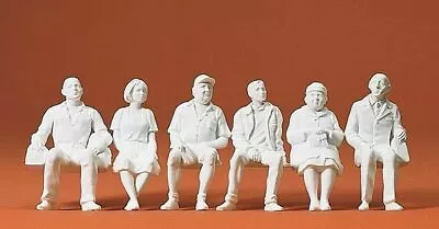 Preiser 45183 G Scale Unpainted Figures -- Seated Persons (4 Male 2 Female) • $45.99