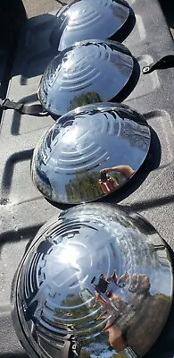 Vw Volkswagen Vintage Bug Bus Oval Split Window Ghia Kdf Hubcaps Chrome 4 36 Hp • $289.99