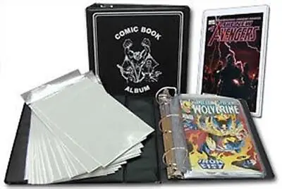 BCW Comic Book Starter Kit - Album +Binder Pages + Bags + Topload Holder • $34.49