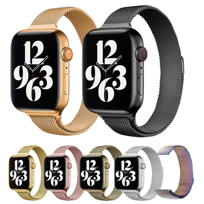 $7.69 • Buy Slim Milanese Magnetic Loop Band Strap For Apple Watch Series 7 6 5 4 3 2 1 SE 