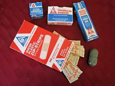 Vintage Lot Of Acme Bandages Antiseptics Ointment  Cutter Snake Bite Kit • $8.95