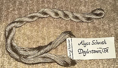 Vintage Alyce Schroth Hand Dyed Spun Silk 20yds Pewter Embroidery Floss • $9.97