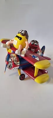 £14.99 • Buy M&M's Barnstorming Plane Sweet Vending Dispenser M & M Novelty Airplane Rare Red