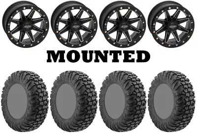 Kit 4 EFX MotoVator Tires 28x9.5-14 On Quadboss Boss Lock Beadlock Black CAN • $1780.20