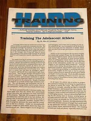 HARD TRAINING #4 Bodybuilding Strongman Muscle Booklet KEN LEISTNER 1998 • $12.50