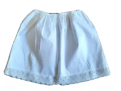 100% Cotton Black White Underskirt UK 6-20 Waist Mini Half Slip Petticoat 16  • £5.50