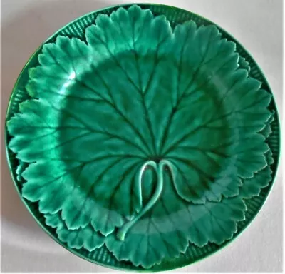 A Wedgwood  Majolica  Plate In The ''cabbage Leaf'' Pattern Perfect Pre 1860 • £22