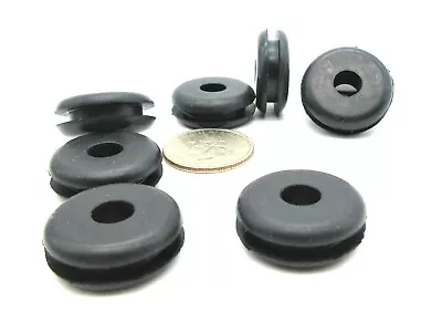 3/4  X 5/16” ID W 1/8” Groove  Rubber Wire Grommets  Cable Tubing  Oil Resistant • $16.75