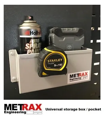 2x Small Universal Storage Box Pocket -CanTapeTools -GarageShedVan Racking  • £19.99
