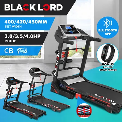 $334.79 • Buy BLACK LORD Treadmill Electric Home Gym Exercise Run Machine Incline Fitness