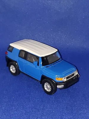 FJ TOYOTA FJ LANDCRUISER BLUE ON BLACK LHD INTERIOR Diecast With Opening Doors • $20