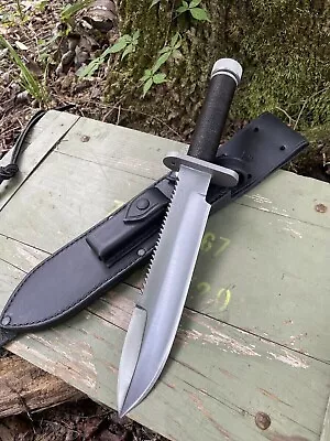 Custom Handmade D2 Tool Steel Hunting Bowie Knife Survival Knife W/hollow Handle • $72.99