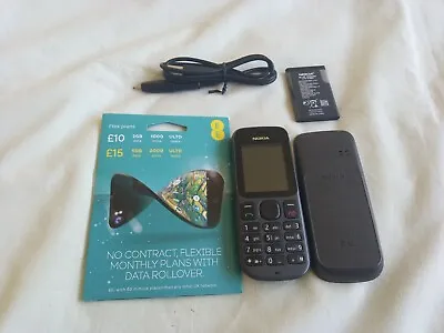 £12.99 • Buy Nokia 100 - Phantom Black , Grade B, (EE) Mobile Phone