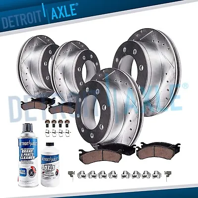 Brakes Rotor + Pad SRW 4x4 Ford F-350 SD Front Rear Brake Rotors +Pads 4WD • $349.79