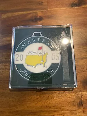 2005 Masters Golf Tournament Bag Tag Tiger Woods Historic Win At Augusta • $149.99